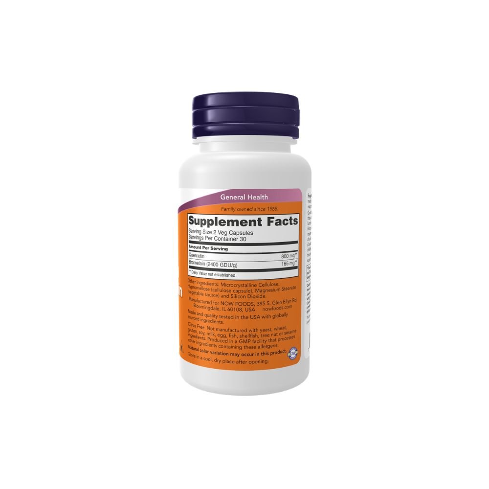 Quercetin With Bromelain Veg Capsules - Image 2