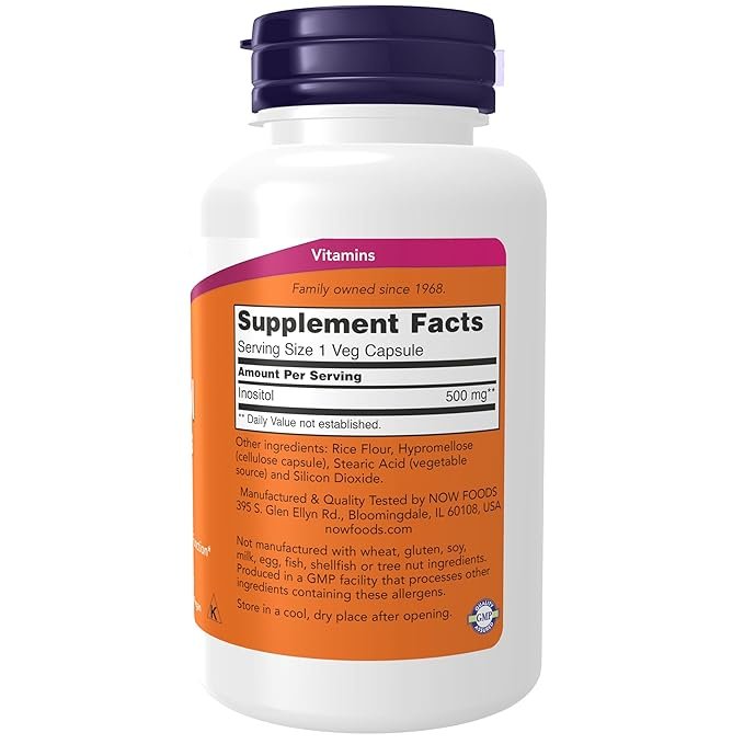 Inositol 500 mg Veg Capsules - Image 2