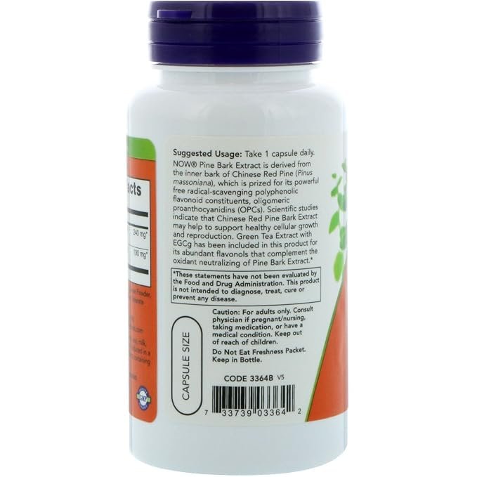 Pine Bark Extract 240 mg Veg Capsules - Image 2