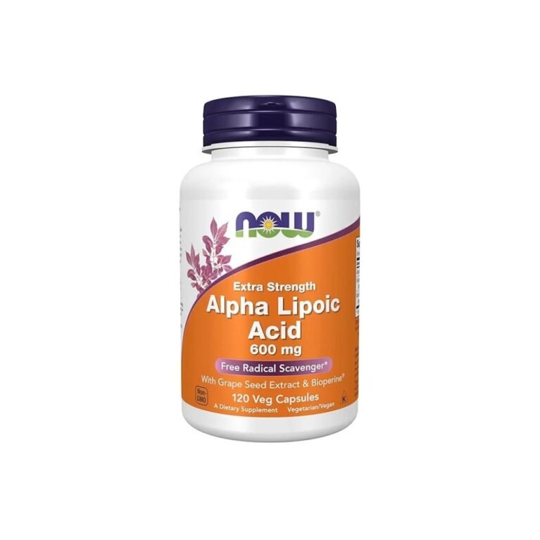 Alpha Lipoic Acid, Extra Strength 600 mg Veg Capsules