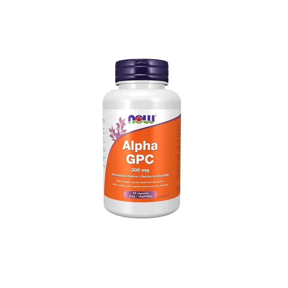 Now Alpha GPC (Bioavailable Choline) 300mg 60vcap