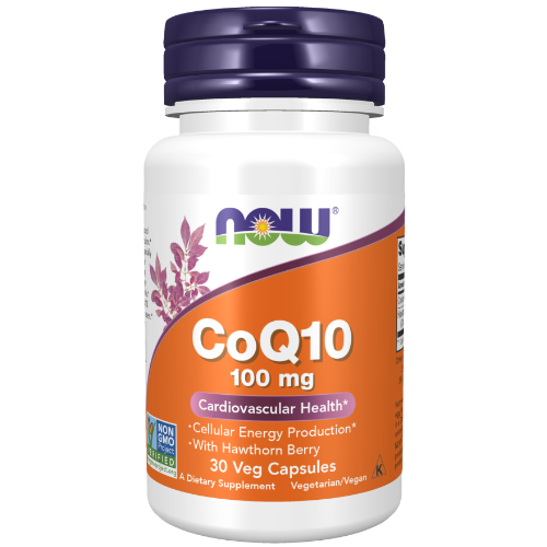 NOW Foods, CoQ10 100 mg with Hawthorn Berry Veg Capsules