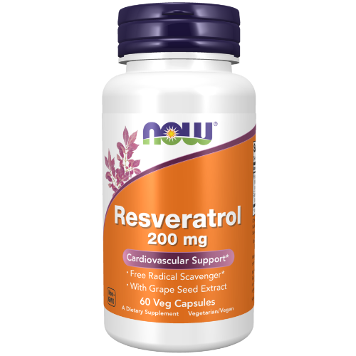 NOW Foods, Resveratrol 200 mg Veg Capsules