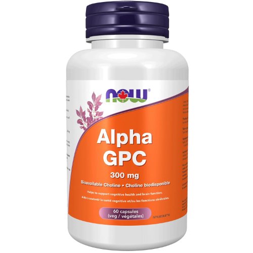Now Alpha GPC (Bioavailable Choline) 300mg 60vcap