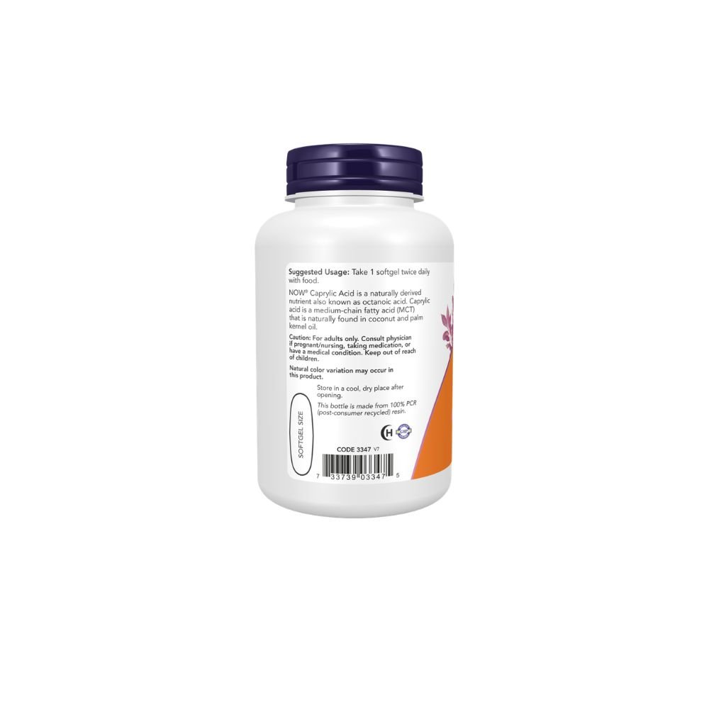 Caprylic Acid 600 mg Softgels - Image 3