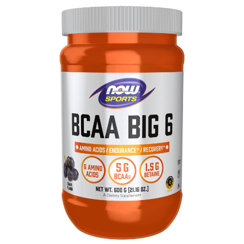 NOW Foods, BCAA Big 6, Grape Flavor Powder