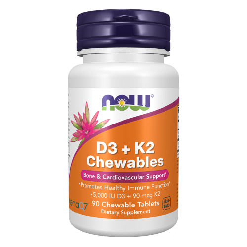 NOW Foods, D3 + K2 Chewable Tablets