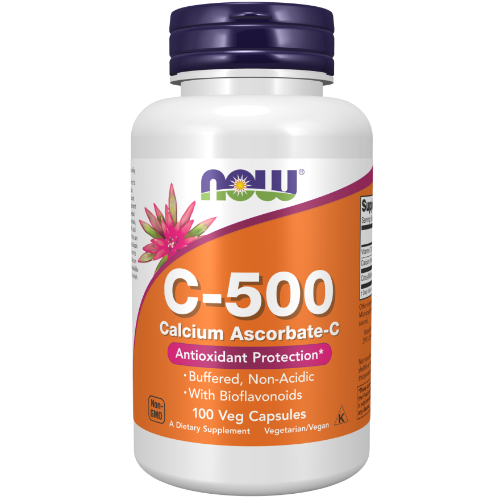 NOW Foods, Vitamin C-500 Calcium Ascorbate-C Veg Capsules
