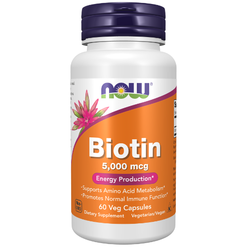 NOW Foods, Biotin 5,000 mcg Veg Capsules