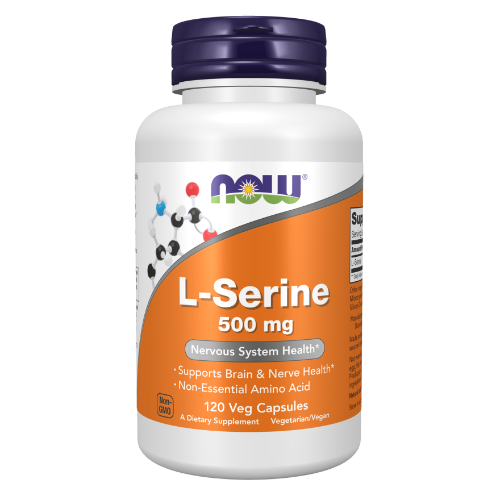 NOW Foods, L-Serine 500 mg Veg Capsules