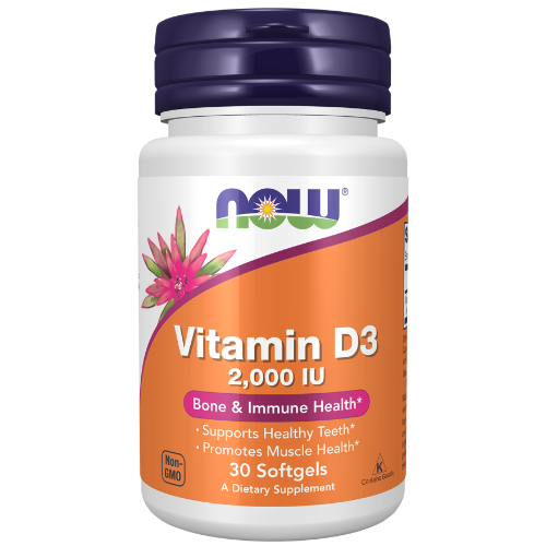 NOW Foods, Vitamin D3 2000 IU Softgels