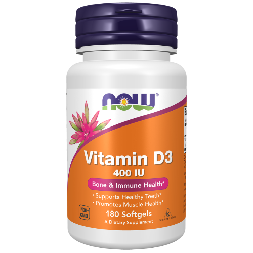 NOW Foods, Vitamin D3 400 IU Softgels