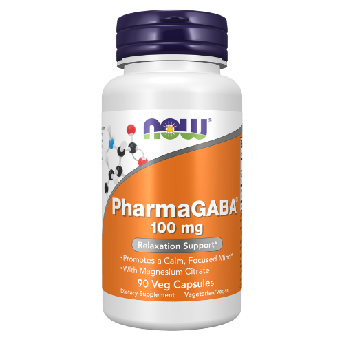 NOW Foods, PharmaGABA® 100 mg Veg Capsules