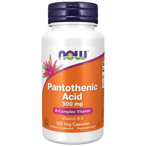 NOW Foods, Pantothenic Acid 500 mg Veg Capsules