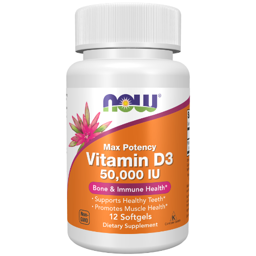 NOW Foods, Vitamin D3 50,000 IU Softgels