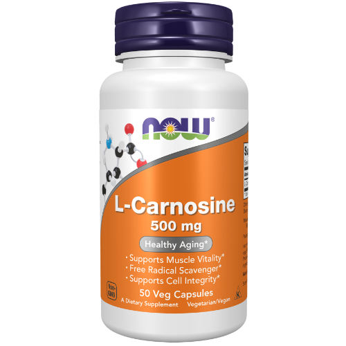 NOW Foods, L-Carnosine 500 mg Veg Capsules