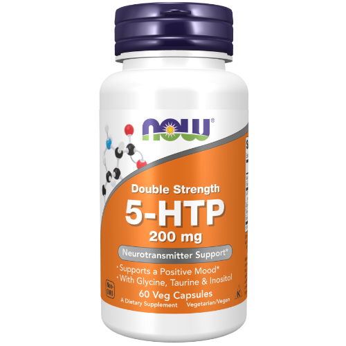 NOW Foods, 5-HTP, Double Strength 200 mg Veg Capsules