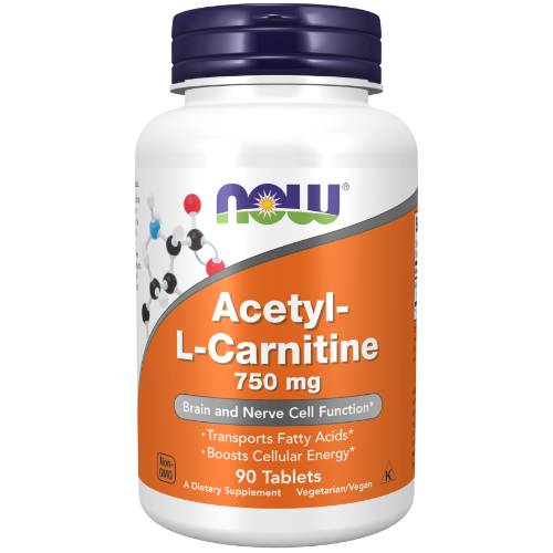 NOW Foods, Acetyl-L-Carnitine 750 mg Tablets