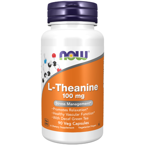 NOW Foods, L-Theanine 100 mg Veg Capsules
