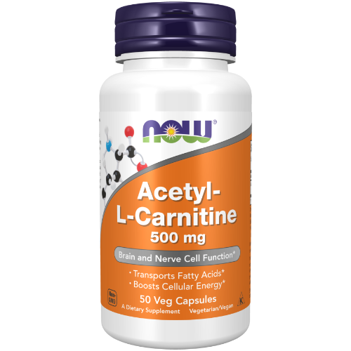 NOW Foods, Acetyl-L-Carnitine 500 mg Veg Capsules
