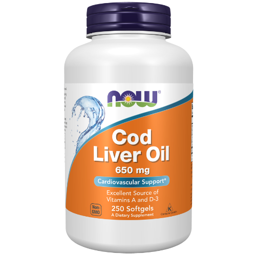 NOW Foods, Cod Liver Oil 650 mg Softgels