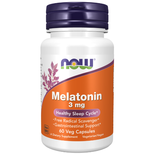 NOW Foods, Melatonin 3 mg Veg Capsules