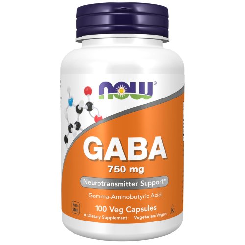NOW Foods, GABA 750 mg Veg Capsules