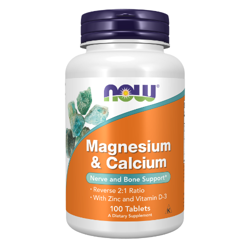 NOW Foods, Magnesium & Calcium Tablets Nerve and Bone Support*