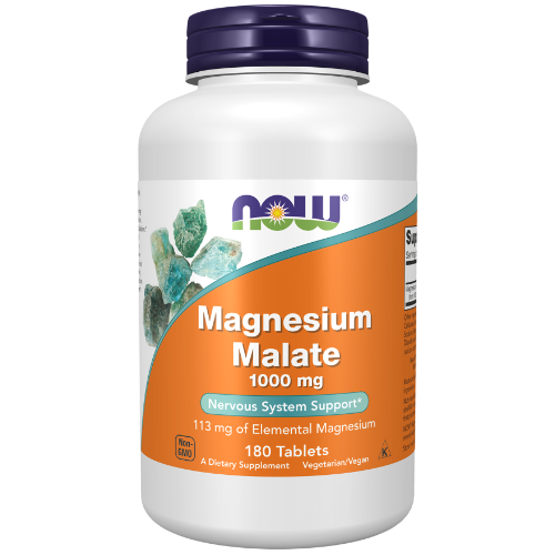 NOW Foods, Magnesium Malate 1000 mg Tablets