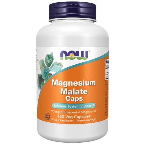 NOW Foods, Magnesium Malate Caps Veg Capsules