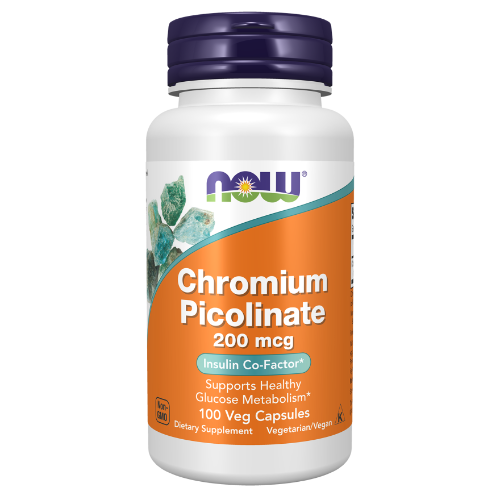 NOW Foods, Chromium Picolinate 200 mcg Veg Capsules