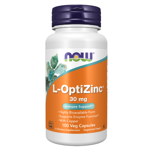 NOW Foods, L-OptiZinc® 30 mg Veg Capsules