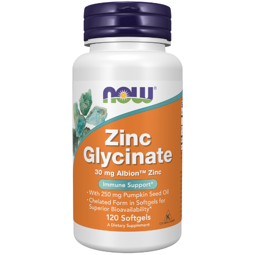 NOW Foods, Zinc Glycinate Softgels