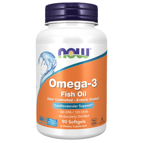 NOW Foods, Omega-3, Molecularly Distilled & Enteric Coated Softgels