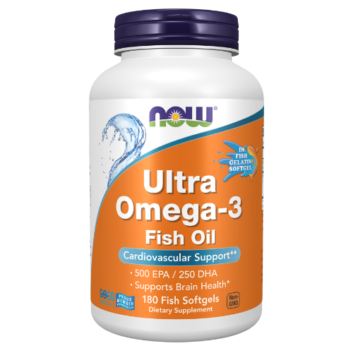 NOW Foods, Ultra Omega-3 (Fish Gelatin) Fish Softgels