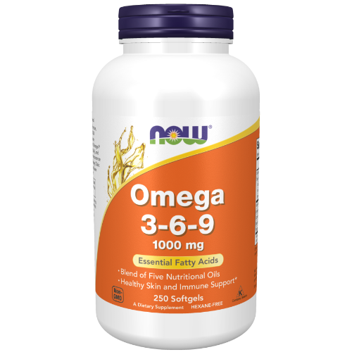 NOW Foods, Omega 3-6-9 1000 mg Softgels