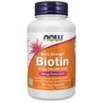 NOW Foods, Biotin 10 mg (10,000 mcg), Extra Strength Veg Capsules