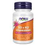 NOW Foods, D3 + K2 Chewable Tablets