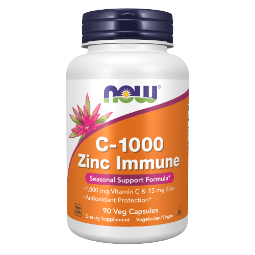 NOW Foods, C-1000 Zinc Immune Veg Capsules
