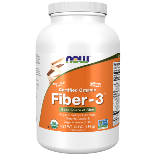 NOW Foods, Fiber-3, Organic