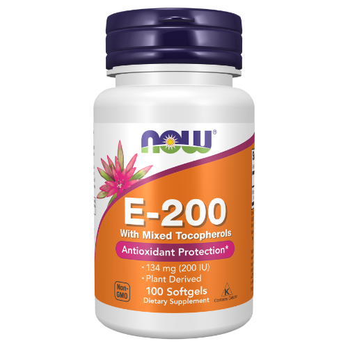 NOW Foods, Vitamin E-200 With Mixed Tocopherols Softgels
