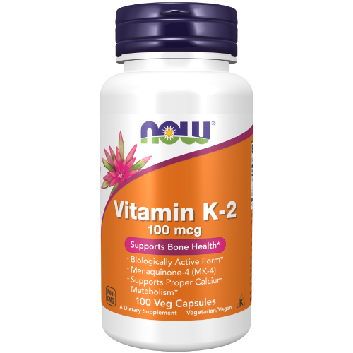 NOW Foods, Vitamin K-2 100 mcg Veg Capsules