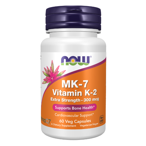 NOW Foods, MK-7 Vitamin K-2, Extra Strength 300 mcg Veg Capsules