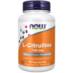 NOW Foods, L-Citrulline 750 mg Veg Capsules